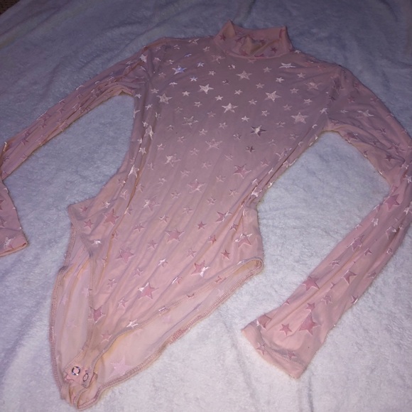 Forever 21 baby pink sheer bodysuit - Picture 3 of 6